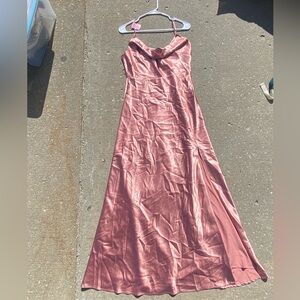 Birdy Grey Blush Satin Prom Dress